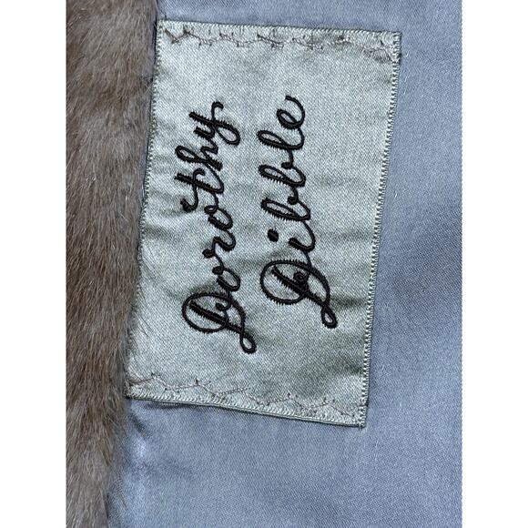 VINTAGE Lepp & Company Women's Size L Golden Brown Mink Stroller Coat - Picture 10 of 12